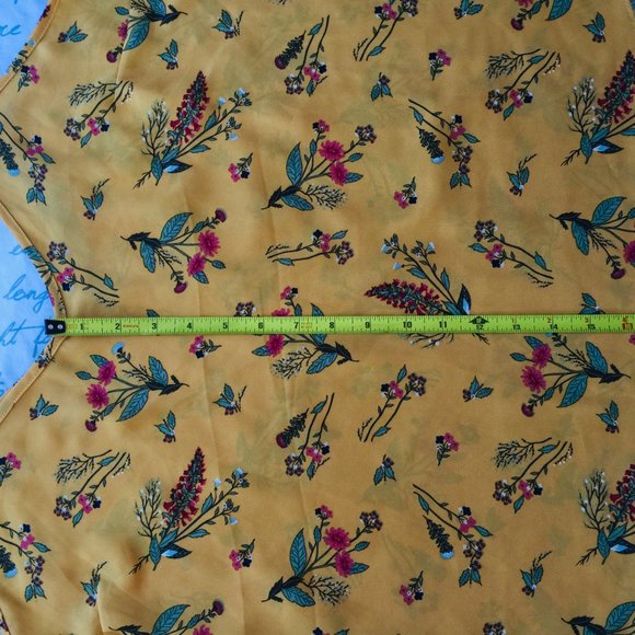 Mustard Gold Tank Top Loose Fit 100% Polyester - Picture 8 of 9